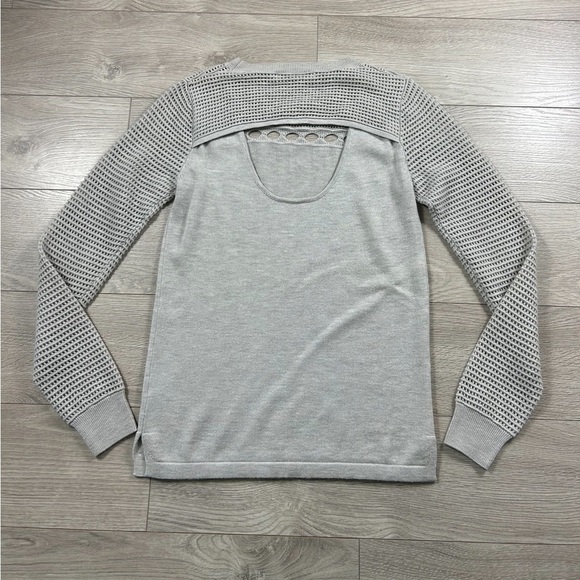 One Grey Day Superfine Merino Wool Grey Sweater - Picture 2 of 9
